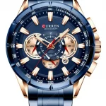 Reloj Curren 8363 Cuarzo Acero Inoxidable Cronógrafos Resist