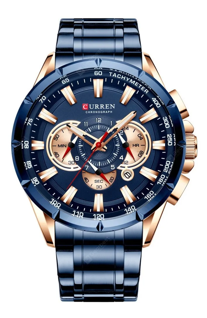 D_NQ_NP_2X_780202-MCO44278398660_122020-F Reloj Curren 8363 Cuarzo Acero Inoxidable Cronógrafos Resist - Imagen 1